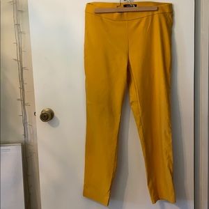 Bright yellow spring pants